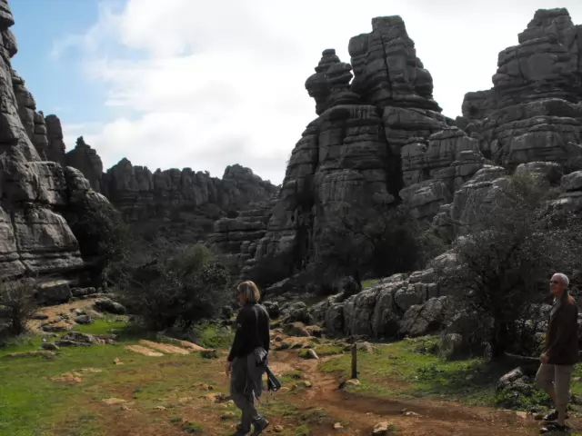 Vandreruter i El Torcal de Antequera, nord for Malaga