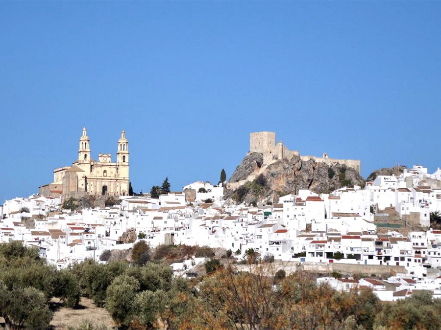 den hvide andalusiske landsby Olvera