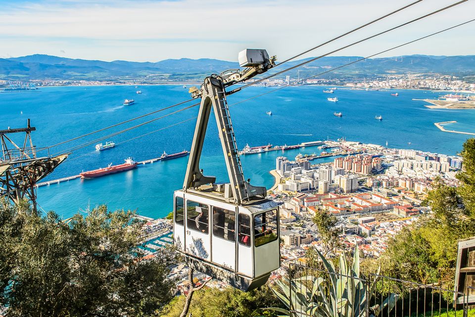 The cable car in Gibraltar