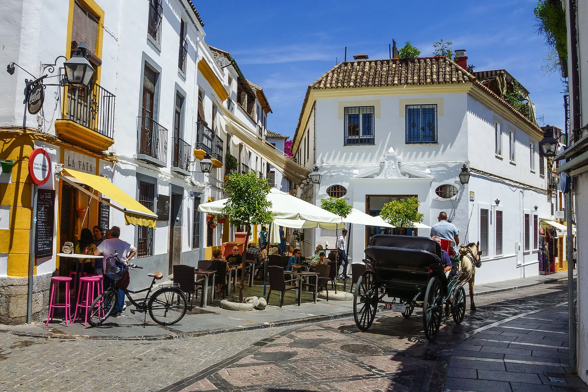 Tapas og det lokale liv på pladsen i de små hvide andalusiske landsbyer